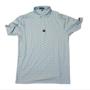 Bad Birdie Men's Golf Polo Shirt Collar Short Sleeves Flamingos Wicking UPF